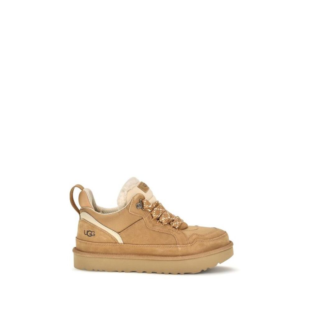 UGG Beige Calf Leather Bos Taurus Chunky Men's Sneakers